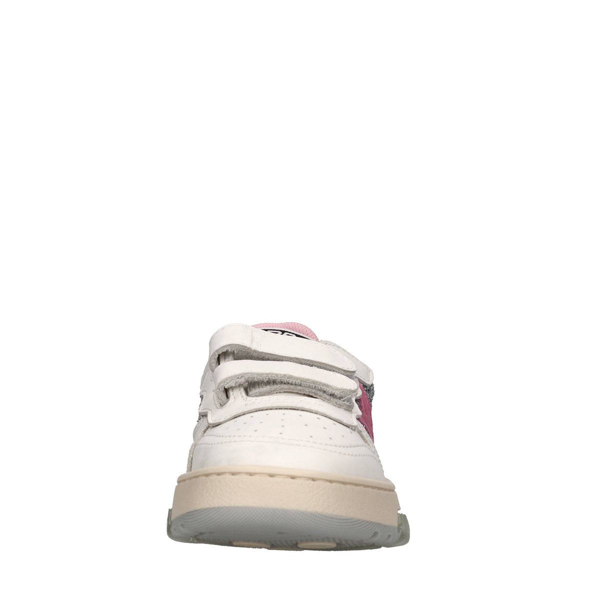 Sneakers in pelle e glitter 