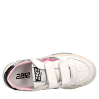 Sneakers in pelle e glitter 