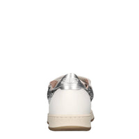 Sneakers in pelle e glitter 