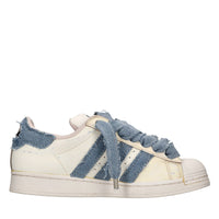 Sneakers Superstar in ecopelle e denim 