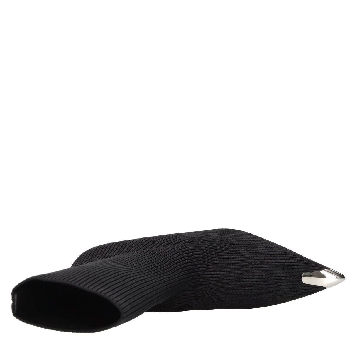 Tronchetti in tessuto elasticizzato e pelle 