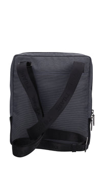 Borsa in ecopelle e tessuto 