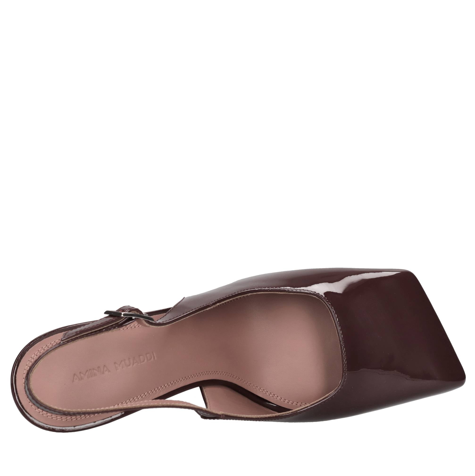 Décolleté slingback Charlotte in vernice 