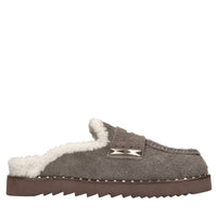Mules in pelle scamosciata 