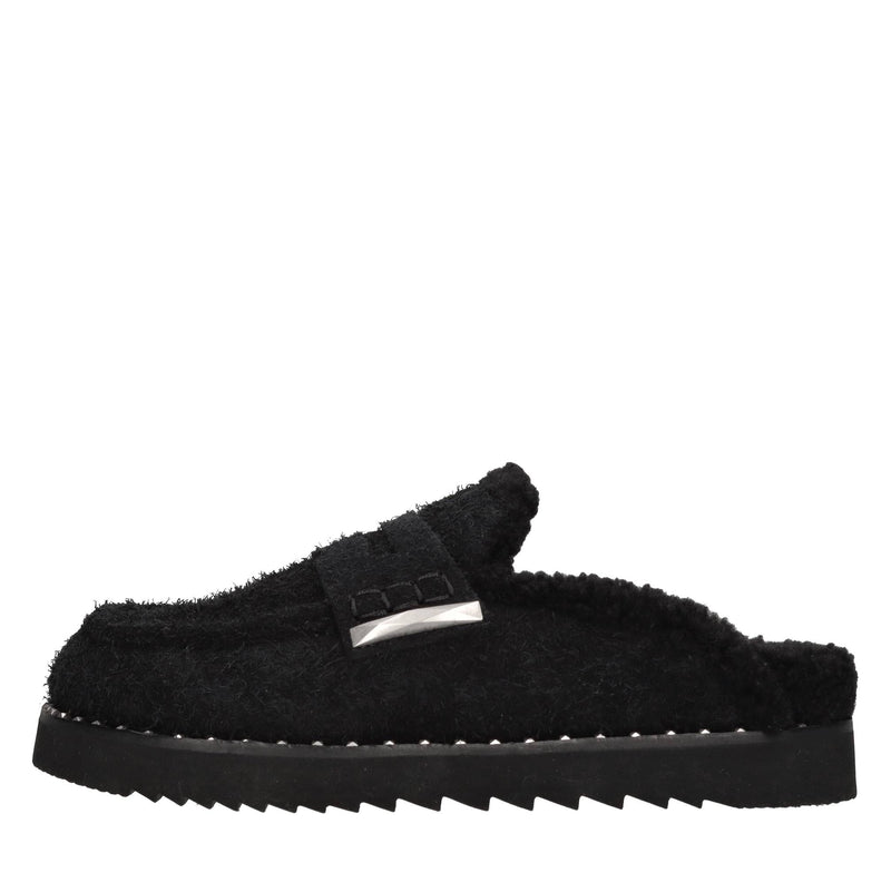 Mules in pelle scamosciata 