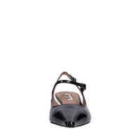 Décolleté slingback in pelle 