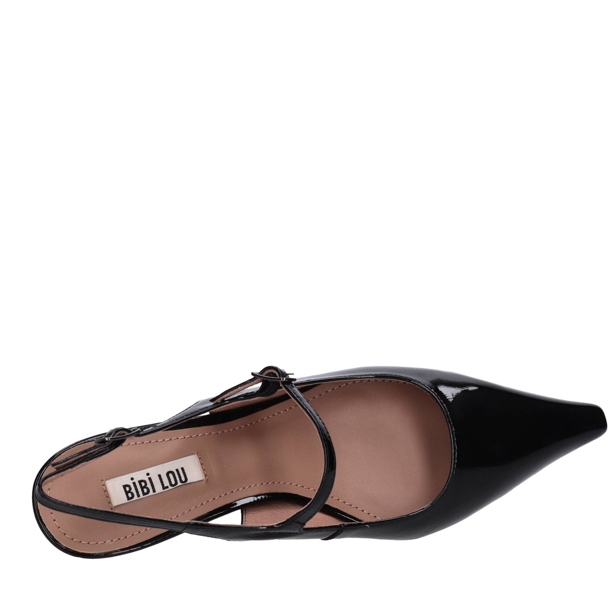 Décolleté slingback in pelle 
