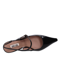 Décolleté slingback in pelle 