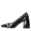 BIBI LOU Patent Leather and Studded Pumps