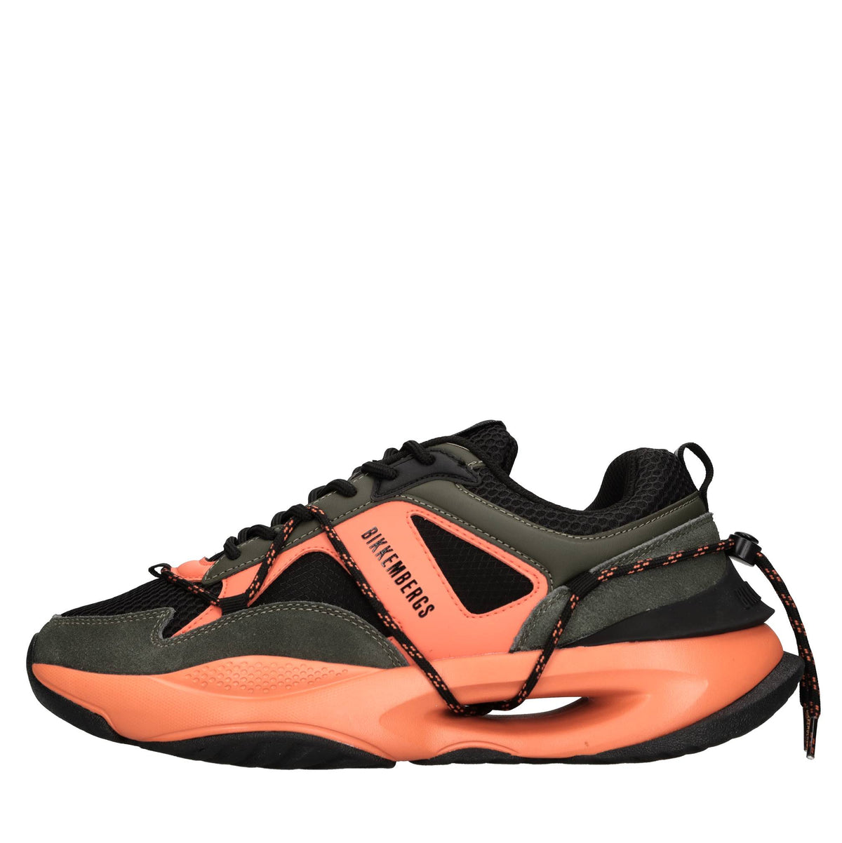 Sneakers in pelle ecopelle e tessuto 