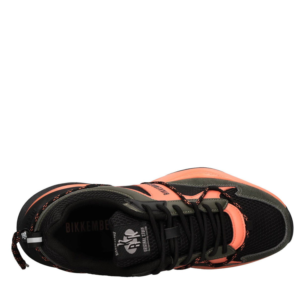Sneakers in pelle ecopelle e tessuto 