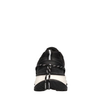 Sneakers in pelle e tessuto 