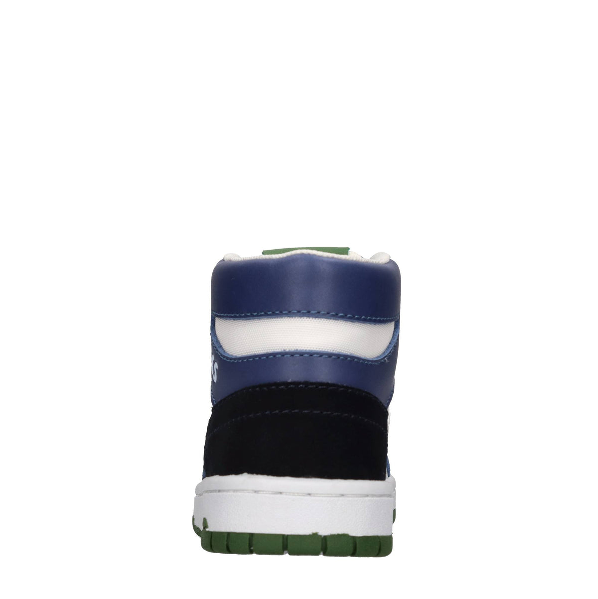 Sneakers in pelle e tessuto 