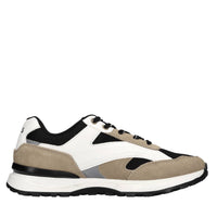 Sneakers in camoscio e tessuto 
