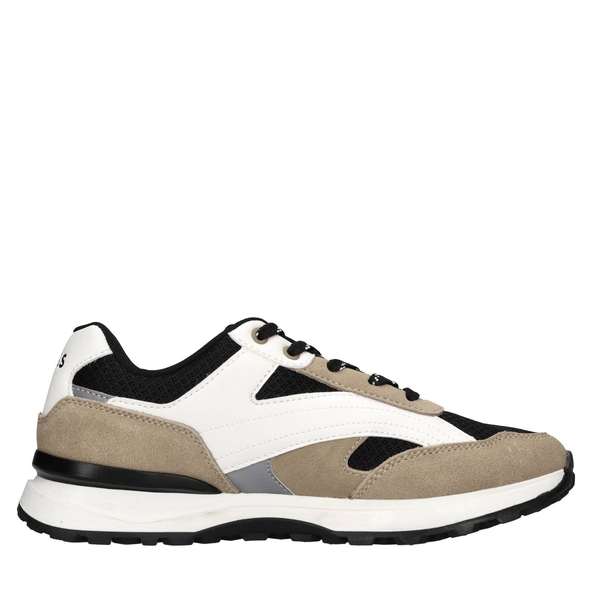 Sneakers in camoscio e tessuto 