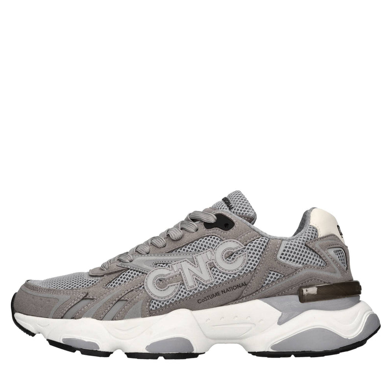 Sneakers in ecocamoscio e tessuto 