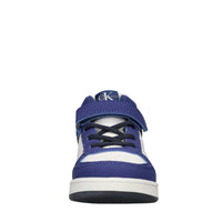 Sneakers in ecopelle e tessuto 