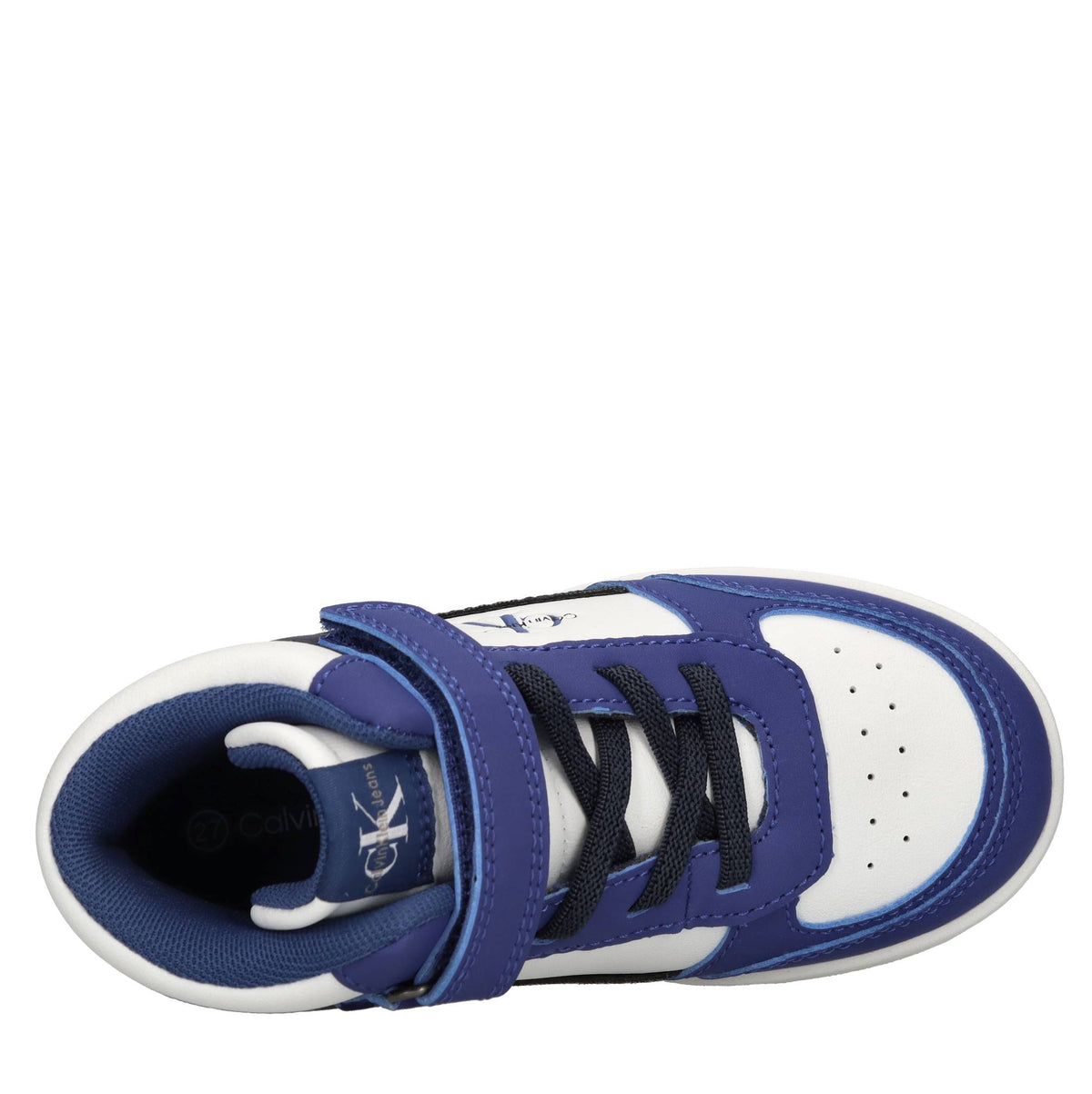 Sneakers in ecopelle e tessuto 