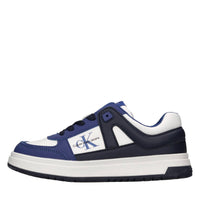 Sneakers in ecopelle e tessuto 