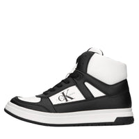 Sneakers in ecopelle e tessuto 