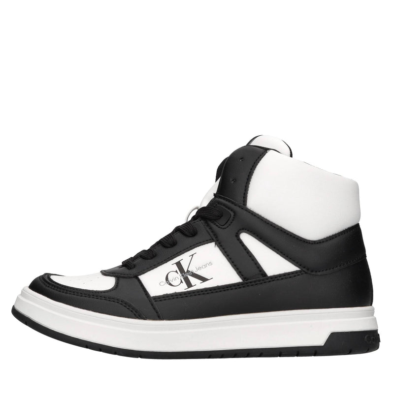 Sneakers in ecopelle e tessuto 