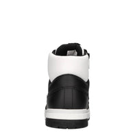 Sneakers in ecopelle e tessuto 