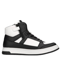 Sneakers in ecopelle e tessuto 