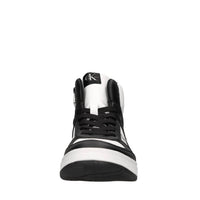 Sneakers in ecopelle e tessuto 