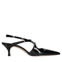 Décolleté slingback in vernice 