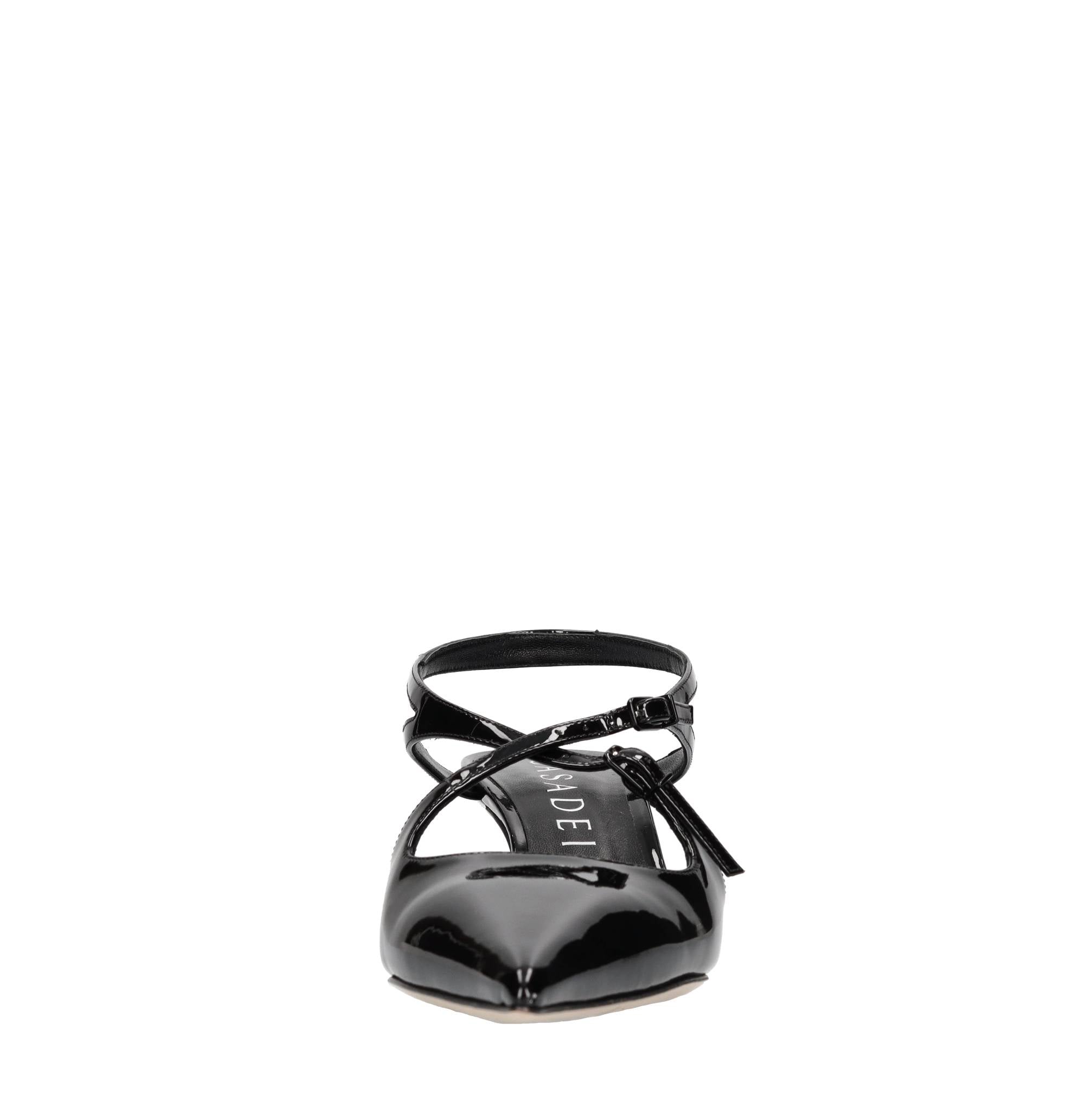 Décolleté slingback in vernice 