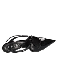 Décolleté slingback in vernice 