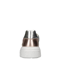 Sneakers Off road in pelle e glitter 