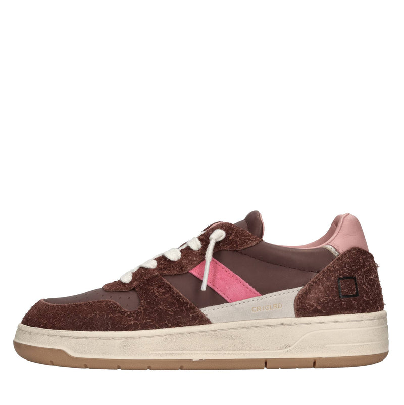Sneakers in camoscio e pelle 