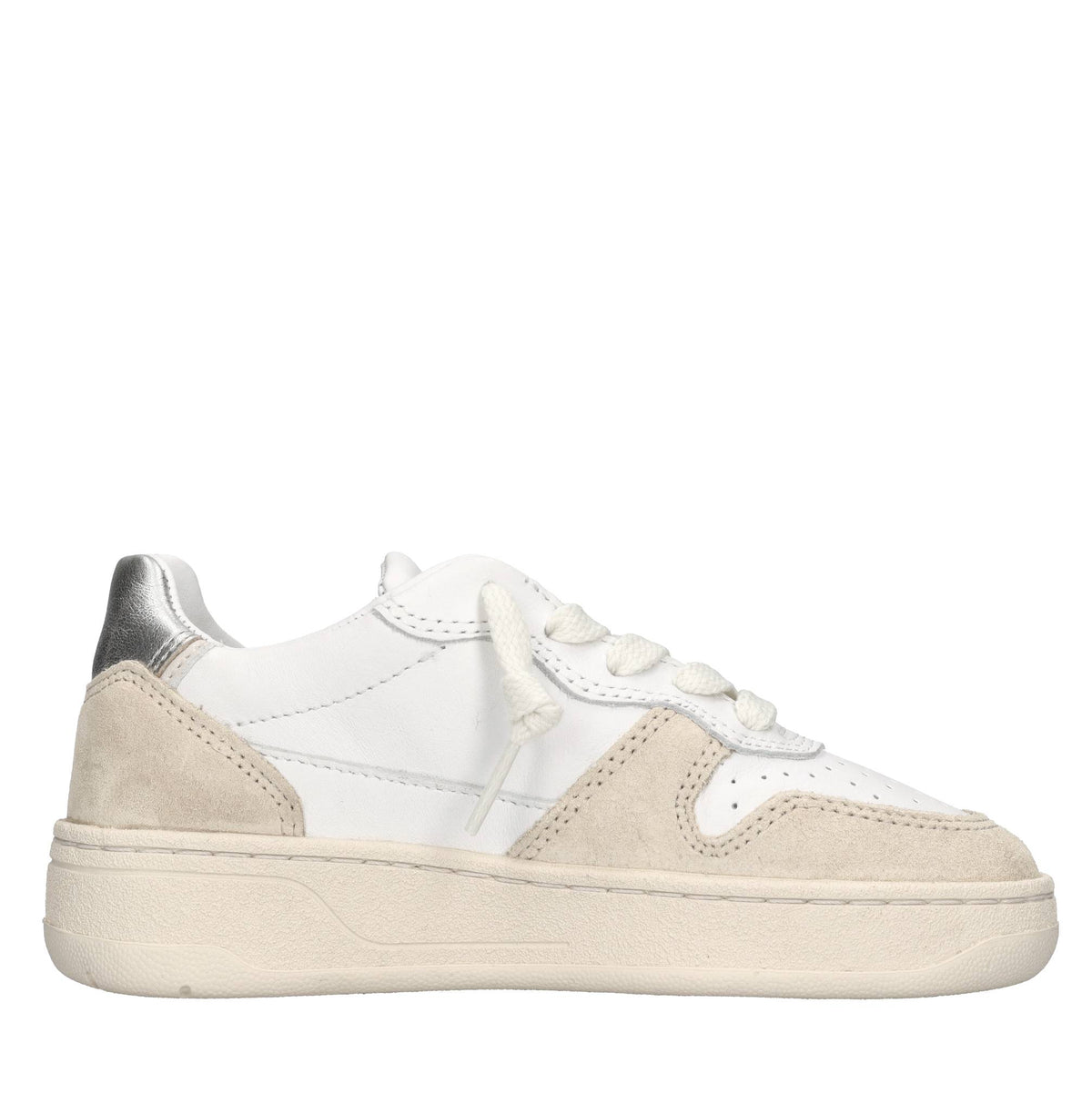 Sneakers in camoscio e pelle 