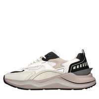 Sneakers in camoscio e tessuto 