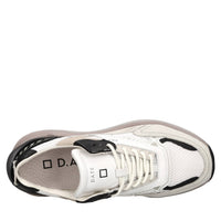 Sneakers in camoscio e tessuto 