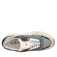Sneakers in camoscio e tessuto 