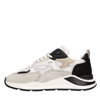 Sneakers in camoscio e tessuto 