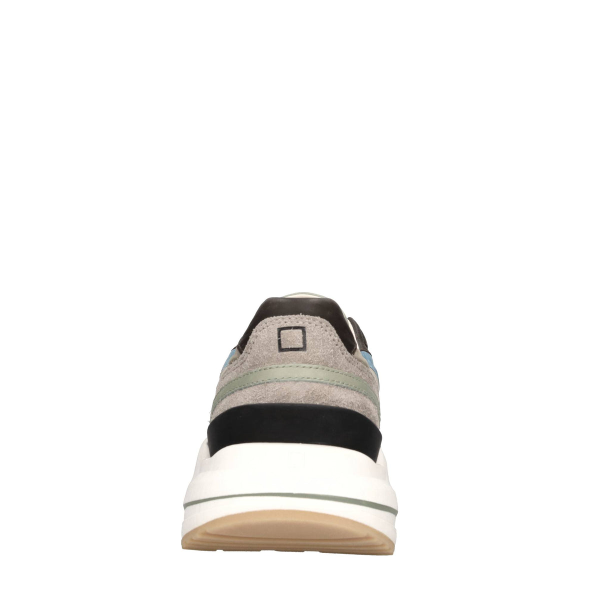 Sneakers in camoscio e tessuto 