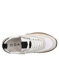 Sneakers in camoscio e tessuto 