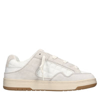 Sneakers in camoscio e tessuto 
