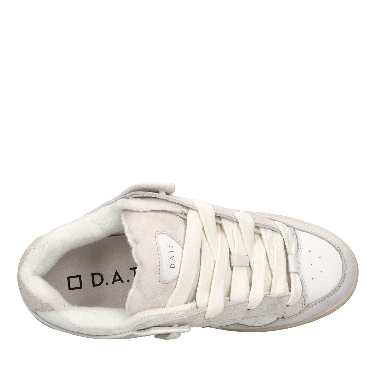 Sneakers in camoscio e tessuto 