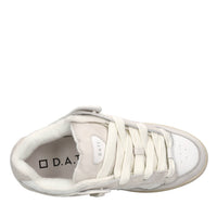 Sneakers in camoscio e tessuto 