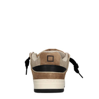 Sneakers in camoscio e tessuto 