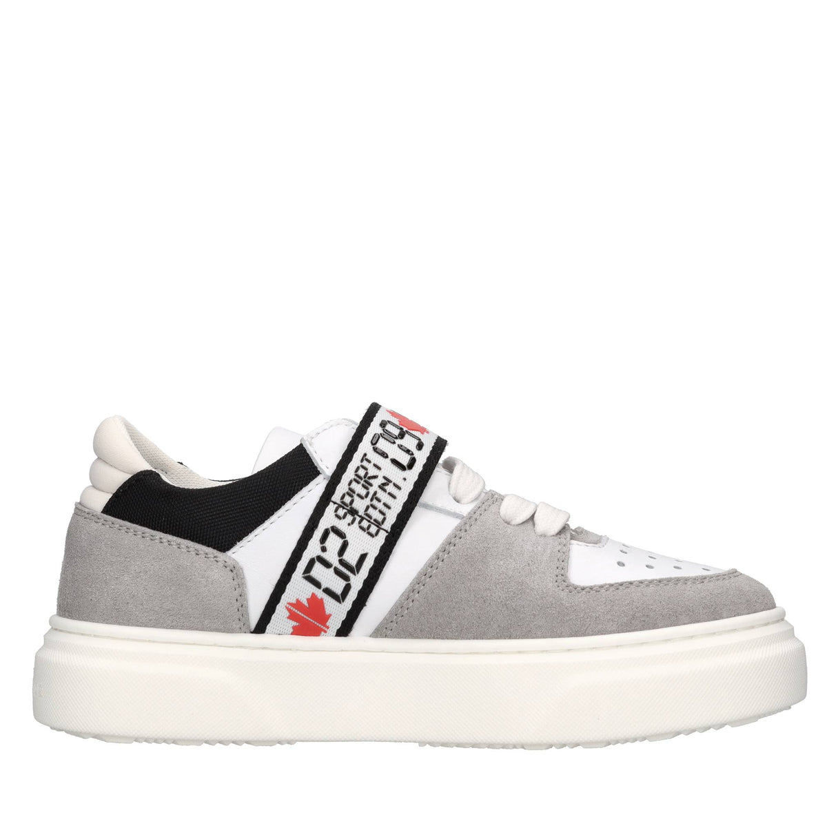 Sneakers in pelle e camoscio 