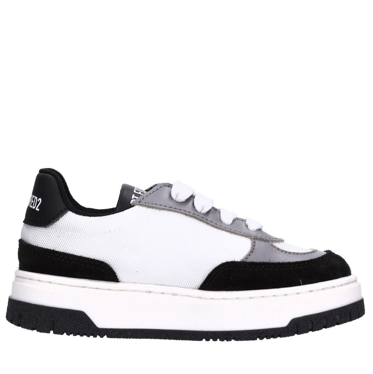 Sneakers in camoscio e tessuto 