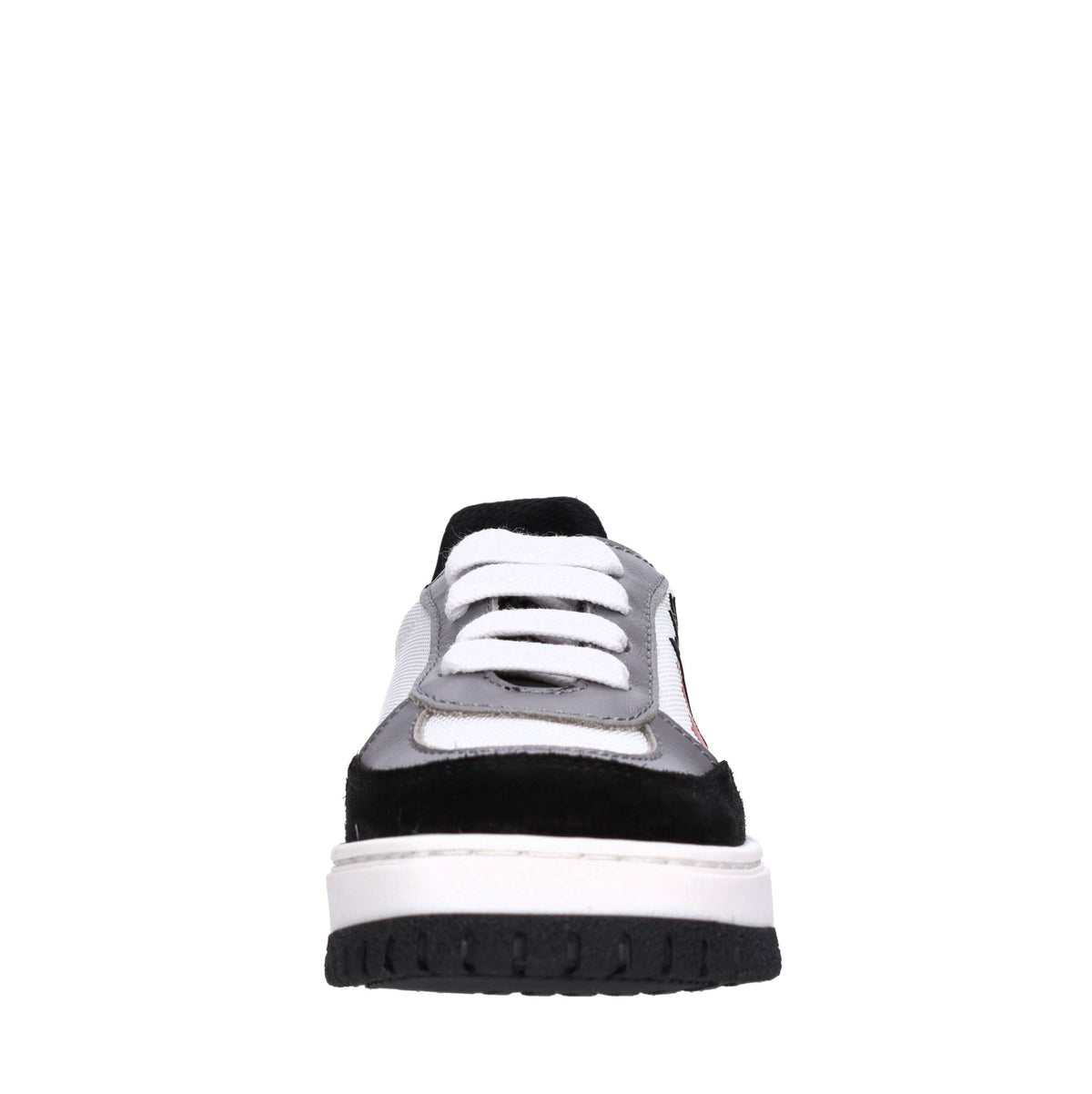 Sneakers in camoscio e tessuto 