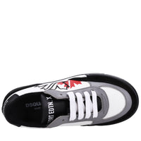 Sneakers in camoscio e tessuto 