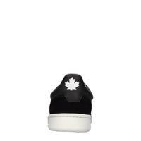 Sneakers in pelle e tessuto 