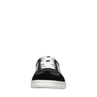 Sneakers in pelle e tessuto 